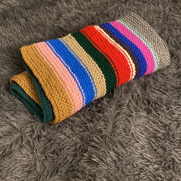 Striped Knit Afghan - Picture 5 of 7